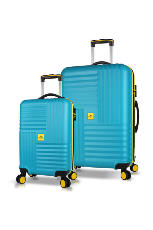Ensemble de valises (2 pièces) - Turquoise