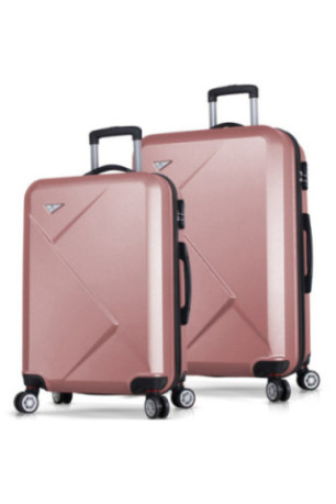 Ensemble de valises (2 pièces) - Or rose