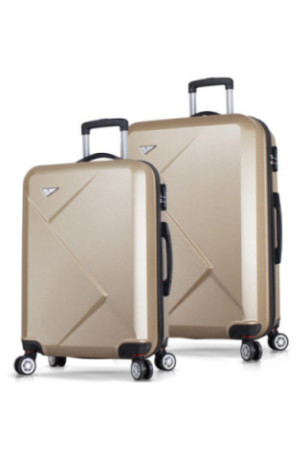 Ensemble de valises (2 pièces) - Or