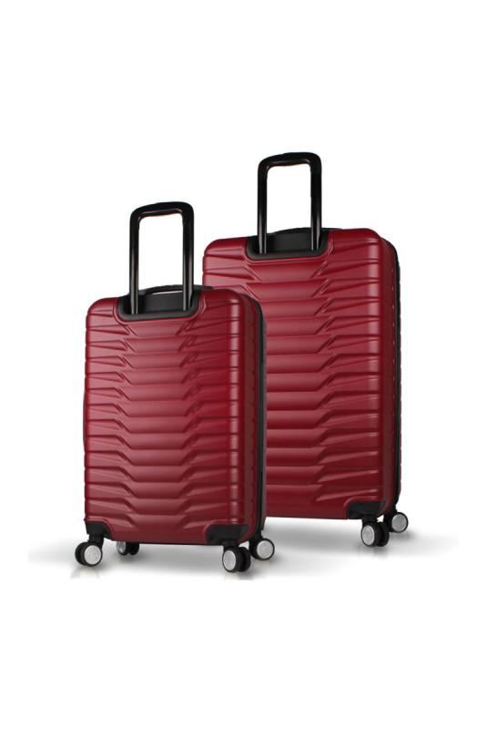Ensemble de valises (2 pièces) - Rouge bordeaux