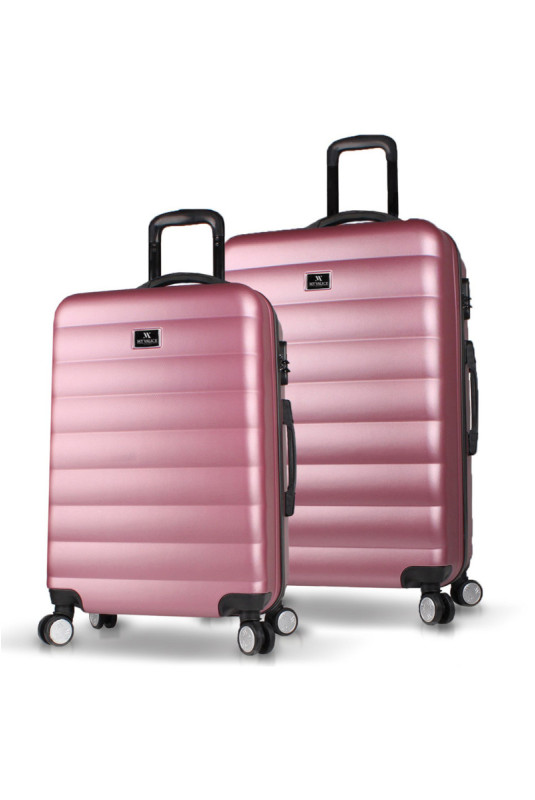 Ensemble de valises (2 pièces) - Or rose