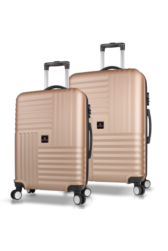 Ensemble de valises (2 pièces) - Or