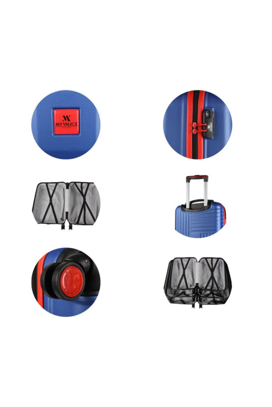 Ensemble de valises (2 pièces) - Bleu marine