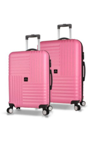 Ensemble de valises (2 pièces) - Rose