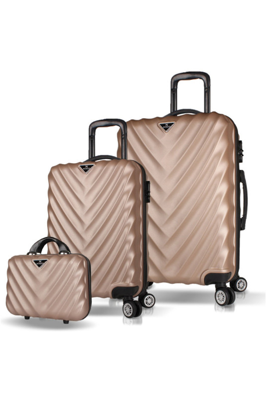 Ensemble de valises (3 pièces) - Or