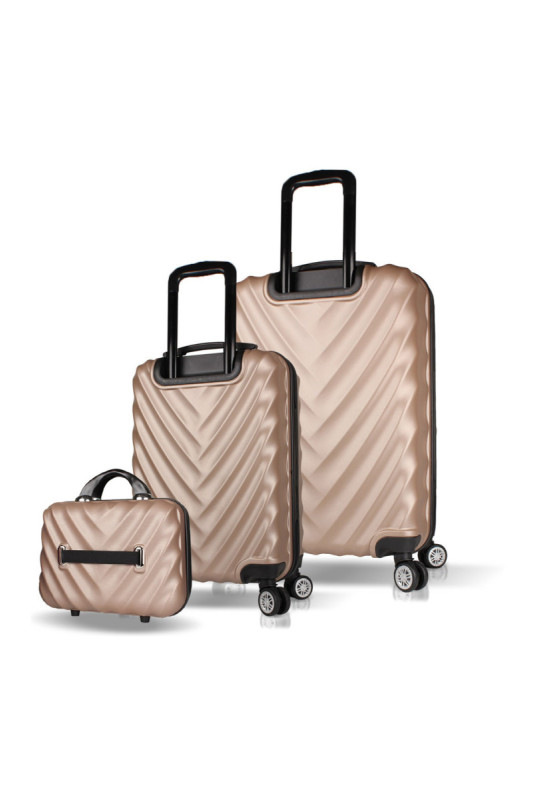 Ensemble de valises (3 pièces) - Or
