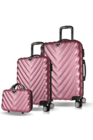 Ensemble de valises (3 pièces) - Or rose