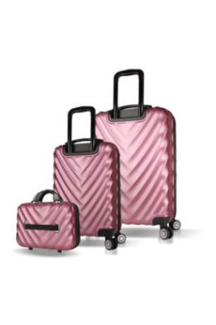 Ensemble de valises (3 pièces) - Or rose