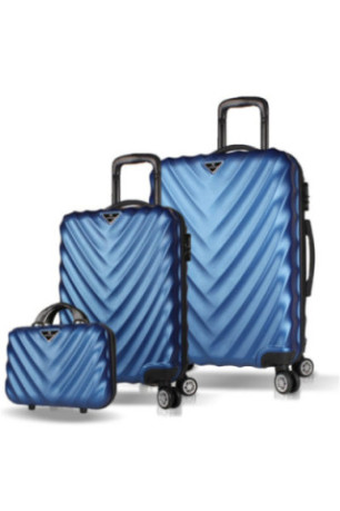 Ensemble de valises (3 pièces) - Bleu foncé