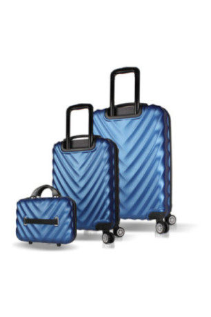 Ensemble de valises (3 pièces) - Bleu foncé