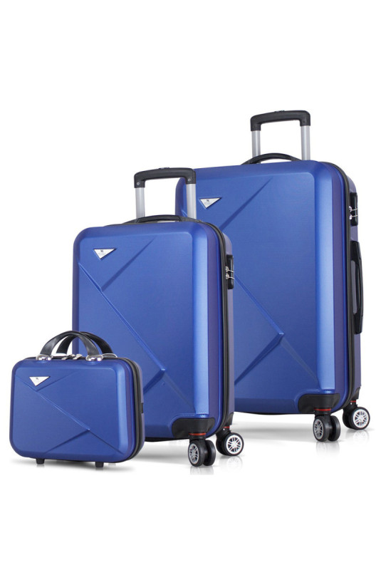 Ensemble de valises (3 pièces) - Bleu