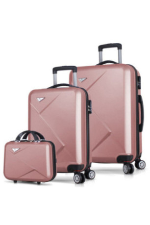 Ensemble de valises (3 pièces) - Or rose