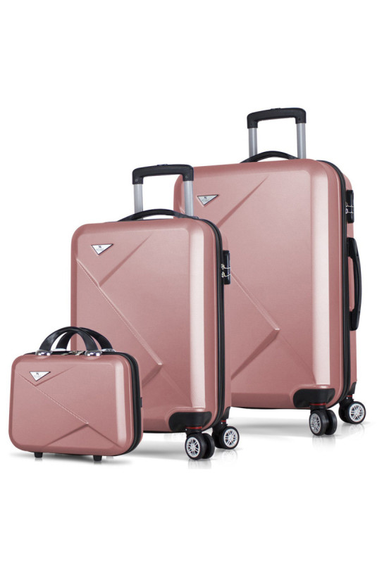 Ensemble de valises (3 pièces) - Or rose