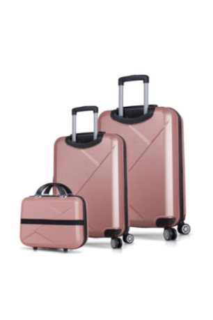 Ensemble de valises (3 pièces) - Or rose