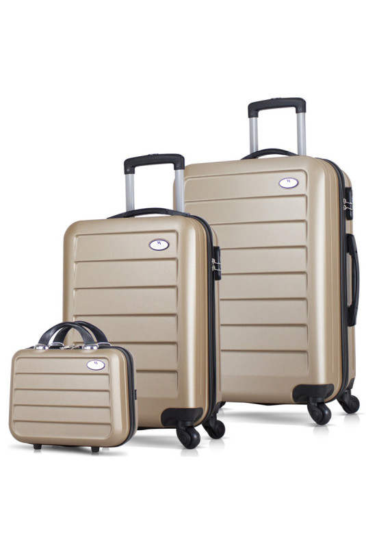 Ensemble de valises (3 pièces) - Or