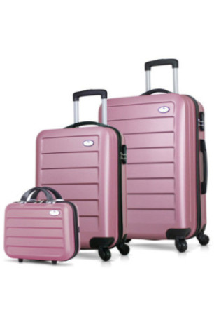 Ensemble de valises (3 pièces) - Or rose