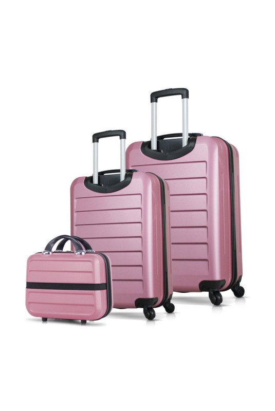 Ensemble de valises (3 pièces) - Or rose