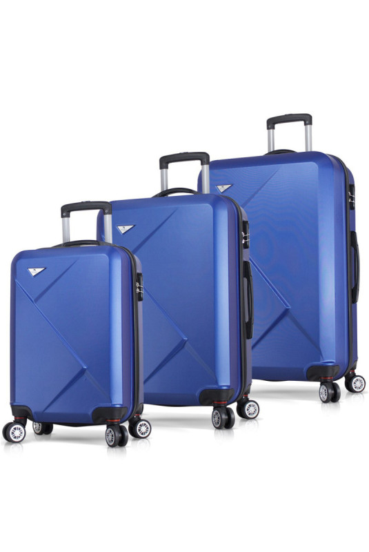 Ensemble de valises (3 pièces) - Bleu