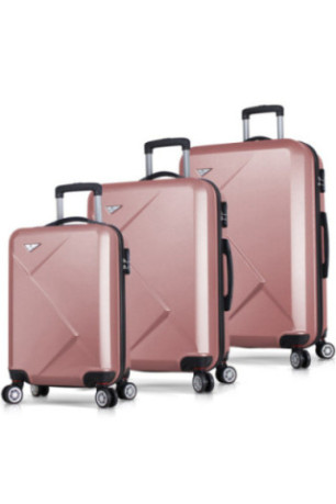 Ensemble de valises (3 pièces) - Or rose