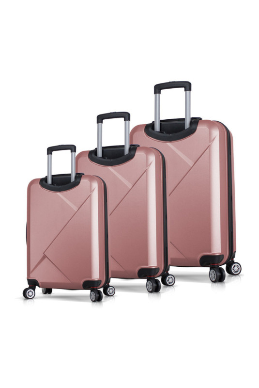 Ensemble de valises (3 pièces) - Or rose
