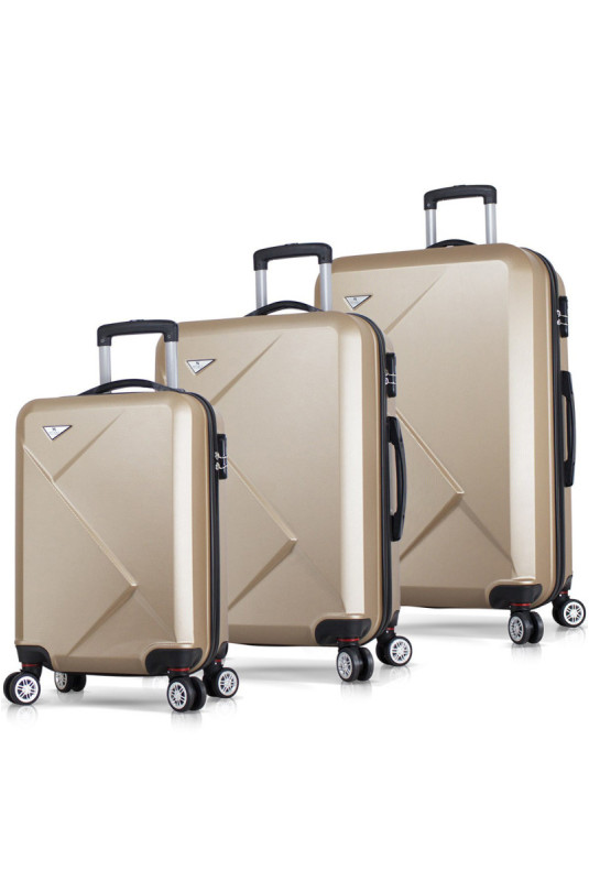 Ensemble de valises (3 pièces) - Or