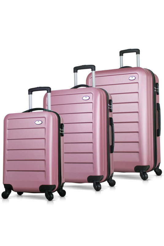 Ensemble de valises (3 pièces) - Or rose