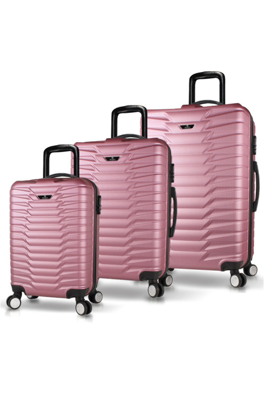 Ensemble de valises (3 pièces) - Or rose