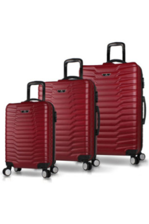 Ensemble de valises (3 pièces) - Rouge bordeaux