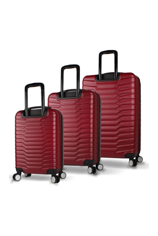 Ensemble de valises (3 pièces) - Rouge bordeaux