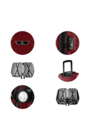 Ensemble de valises (3 pièces) - Rouge bordeaux