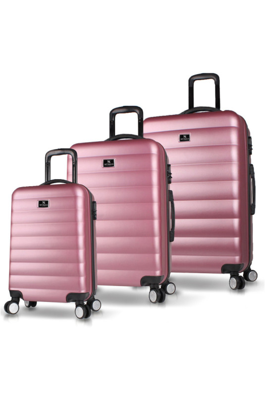 Ensemble de valises (3 pièces) - Or rose