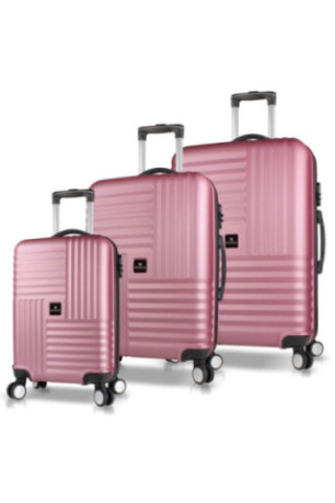 Ensemble de valises (3 pièces) - Or rose