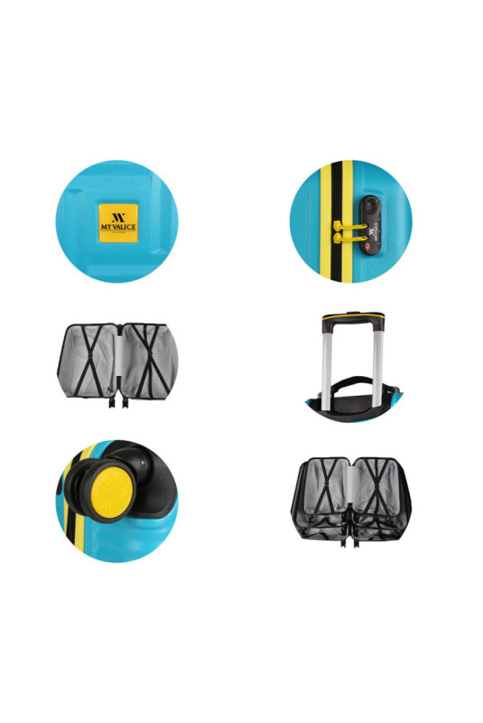 Ensemble de valises (3 pièces) - Turquoise