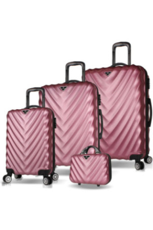 Ensemble de valises (4 pièces) - Or rose