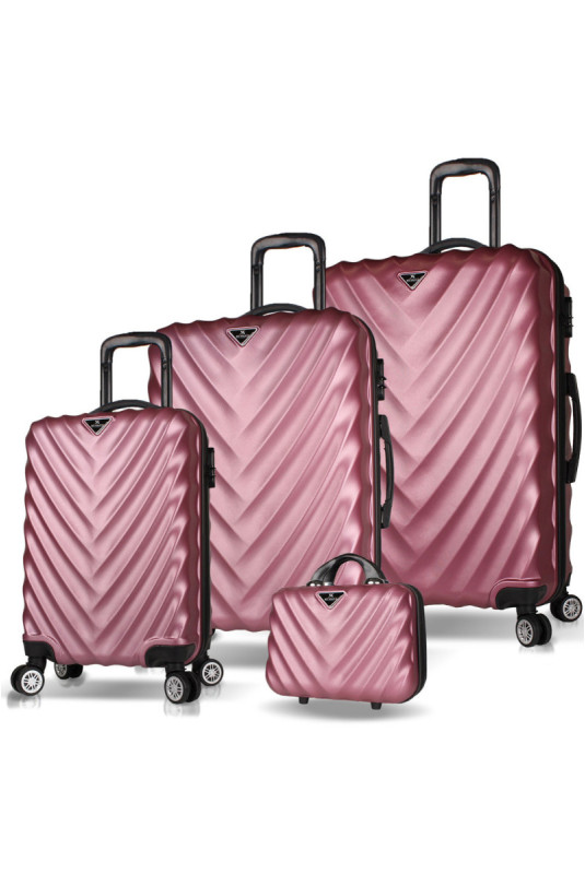 Ensemble de valises (4 pièces) - Or rose
