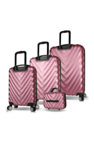 Ensemble de valises (4 pièces) - Or rose