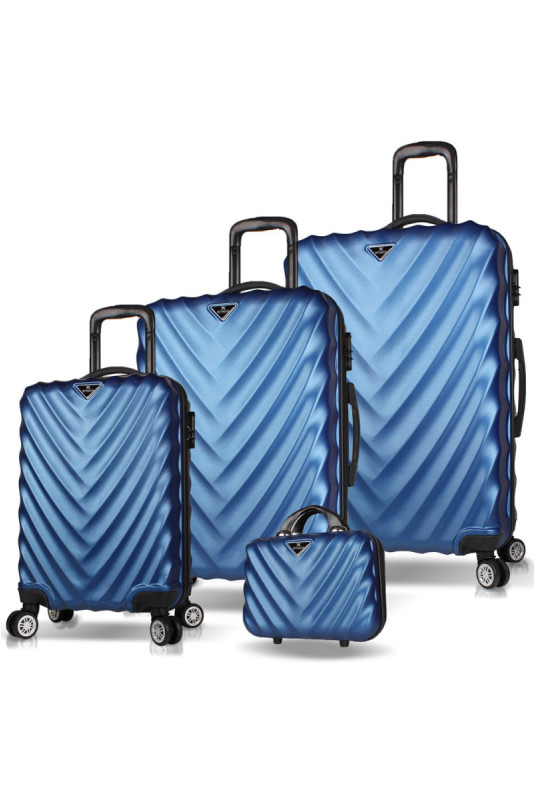 Ensemble de valises (4 pièces) - Bleu foncé