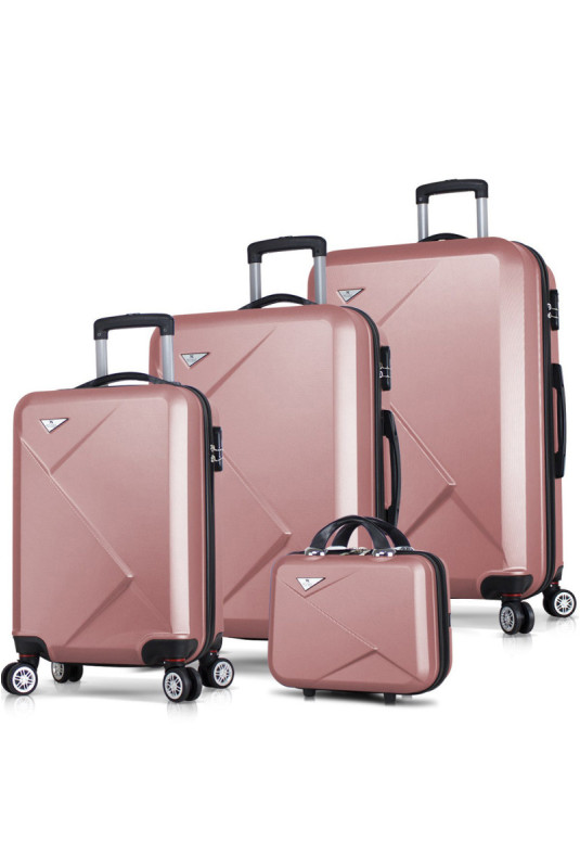 Ensemble de valises (4 pièces) - Or rose