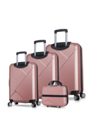 Ensemble de valises (4 pièces) - Or rose