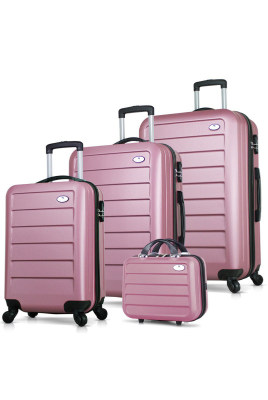 Ensemble de valises (4 pièces) - Or rose