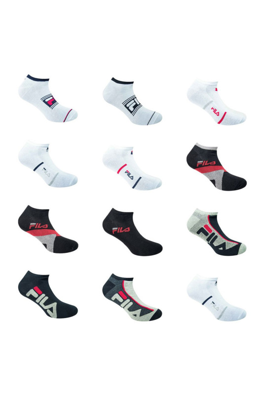 Lot de 12 chaussettes basses Fila