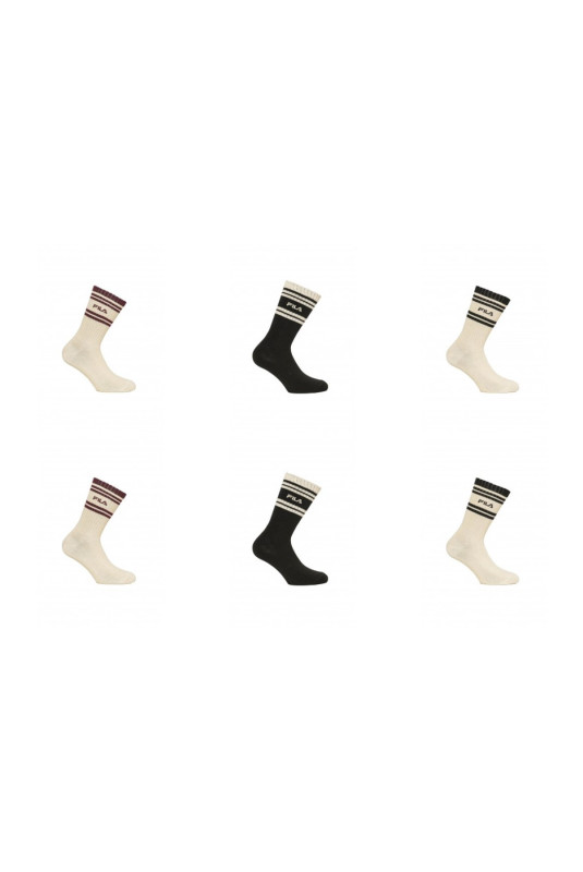 Lot de 6 chaussettes hautes Fila