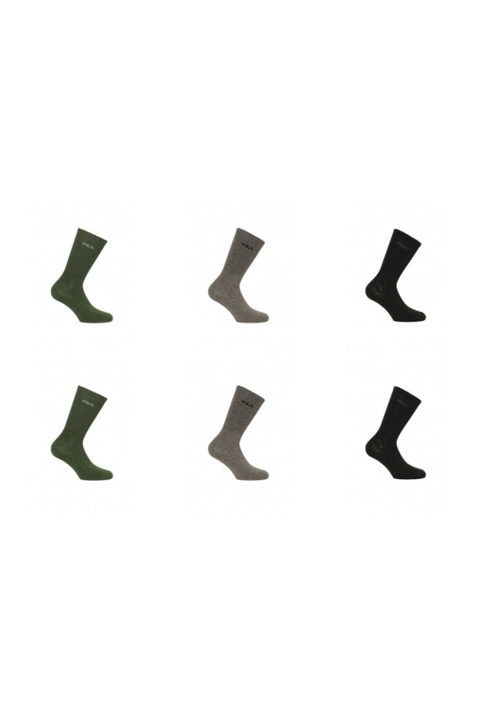 Lot de 6 paires de chaussettes hautes Fila