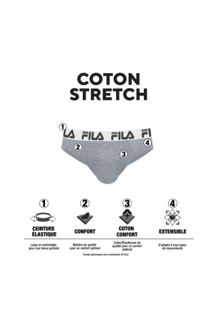 Lot de 4 slips Fila