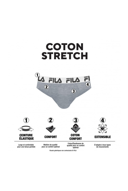 Lot de 4 slips Fila