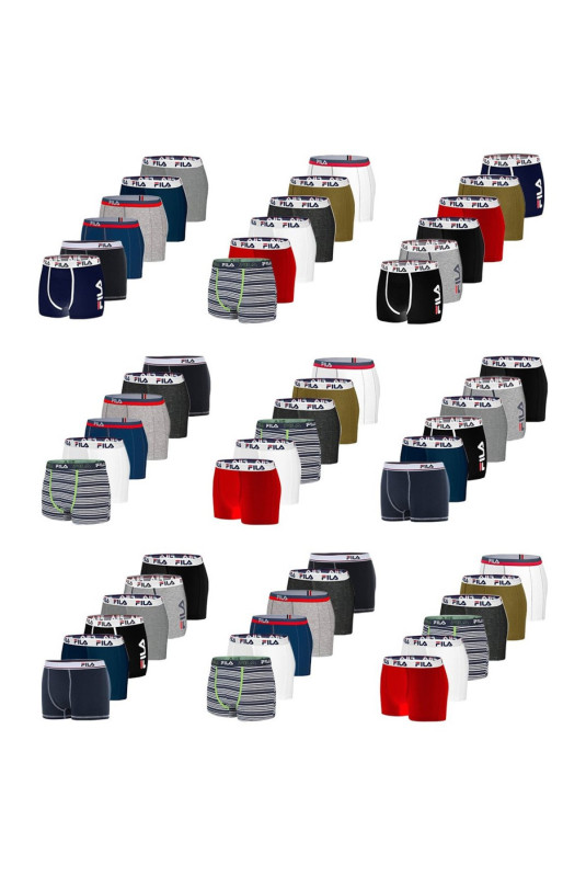 Lot de 6 boxers Homme Fila