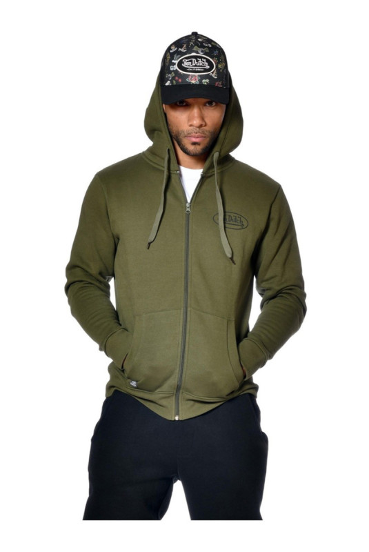 Sweat zippé manches longues