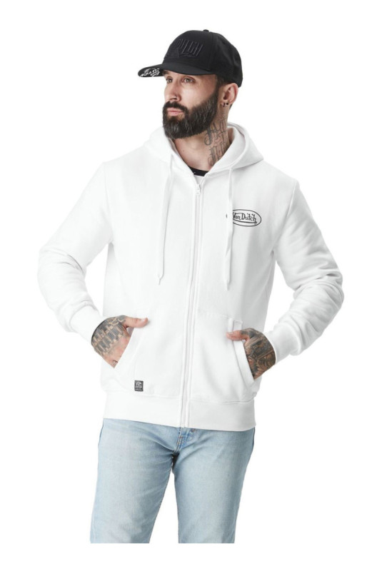 Sweat zippé manches longues