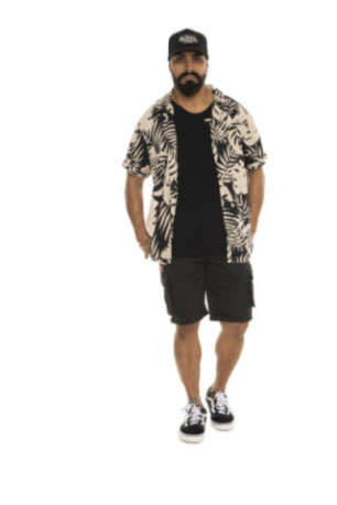 Chemise Palm manches courtes