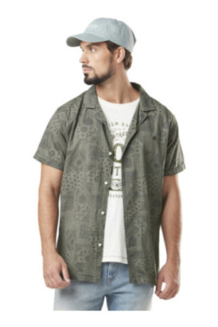Chemise Paisley manches courtes